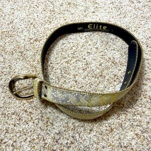 Vintage 80’s Gold Sparkle Belt size S/M